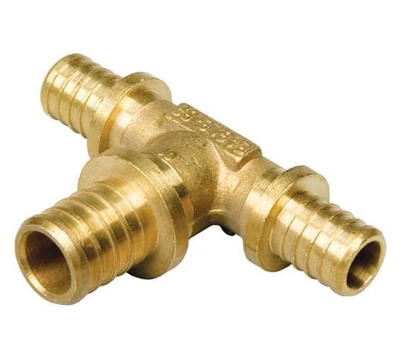 ПРЕСС Тройник редукционный BYR PEX 25 (3.5) x 20 (2.8) x 25 (3.5) (10 шт) 5721-10