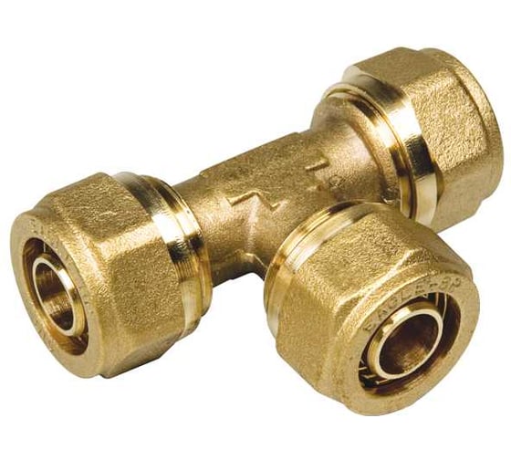 Тройник компрессионный BYR PEX редукционный 32 (4.4) x 25 (3.5) x 32 (4.4) (30 шт) 1333В-30