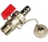 Кран сливной шаровой BYR PEX 1/2 с пробкой для концовки коллектора (25 шт) 9621-25 1