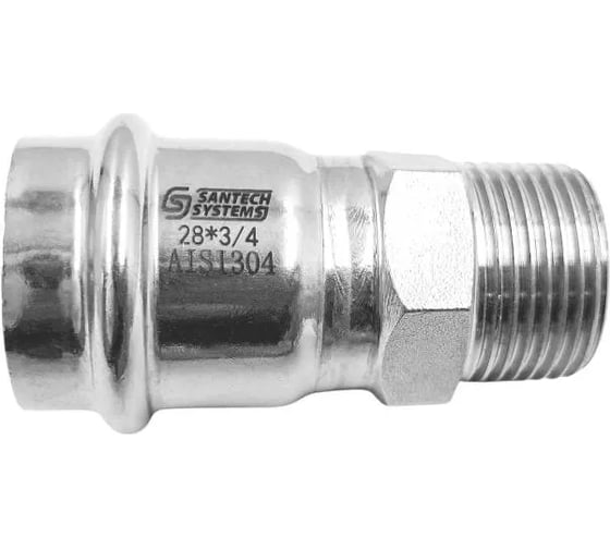 Муфта SantechSystems нерж AISI304 Дн54х2 пресс/НР FS143 130-0491