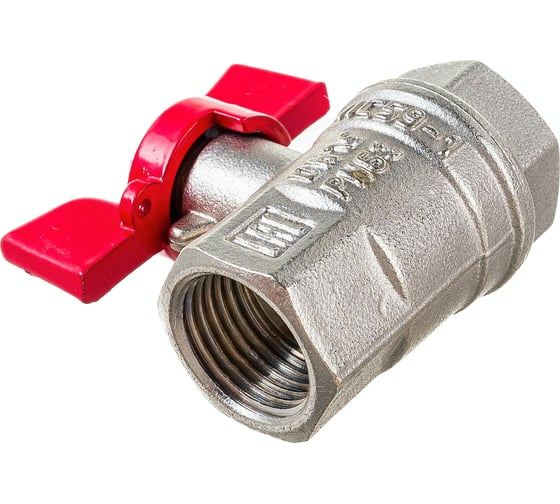 Шаровой кран VALFEX PREMIUM для воды, 1/2" ВР/ВР, бабочка VF.217.NB1.012.PREMIUM