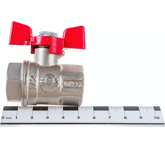 Шаровой кран VALFEX PREMIUM для воды, 1/2" ВР/ВР, бабочка VF.217.NB1.012.PREMIUM