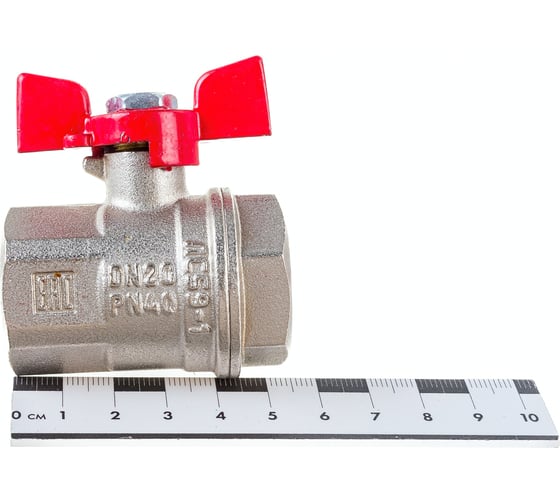 Шаровой кран VALFEX PREMIUM для воды, 3/4" ВР/ВР, бабочка VF.217.NB1.034.PREMIUM