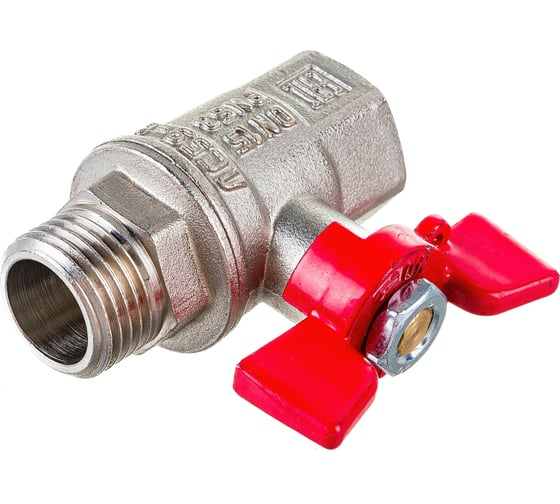 Шаровой кран VALFEX PREMIUM для воды, 1/2" ВР/НР, бабочка VF.218.NB1.012.PREMIUM