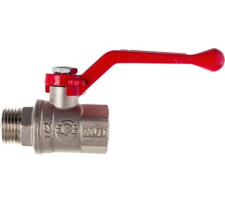 Шаровой кран VALFEX PREMIUM для воды, 1/2" ВР/НР, рычаг VF.215.NR1.012.PREMIUM