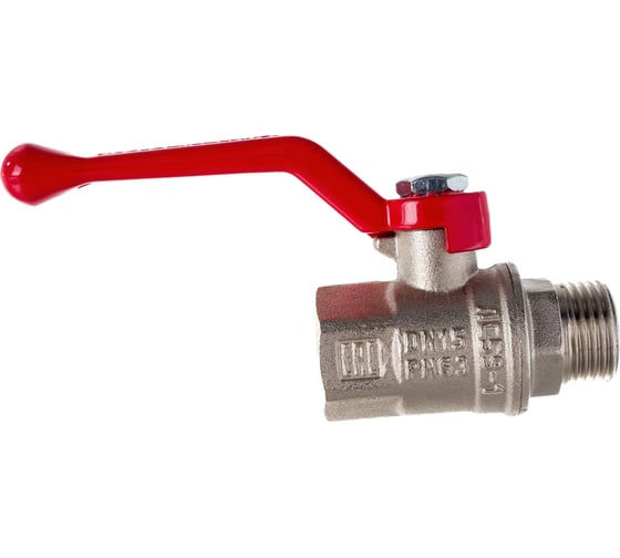 Шаровой кран VALFEX PREMIUM для воды, 1/2" ВР/НР, рычаг VF.215.NR1.012.PREMIUM