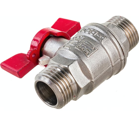 Шаровой кран VALFEX PREMIUM для воды, 1/2" НР/НР, бабочка VF.219.NB1.012.PREMIUM
