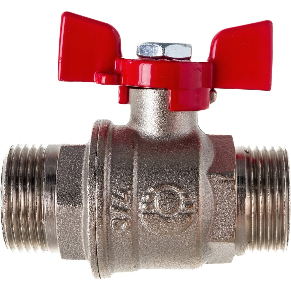 Шаровой кран VALFEX PREMIUM для воды, 3/4" НР/НР, бабочка VF.219.NB1 ...