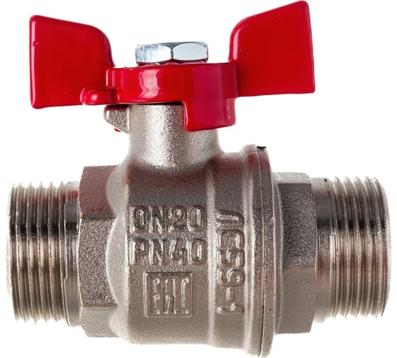 Шаровой кран VALFEX PREMIUM для воды, 3/4" НР/НР, бабочка VF.219.NB1.034.PREMIUM