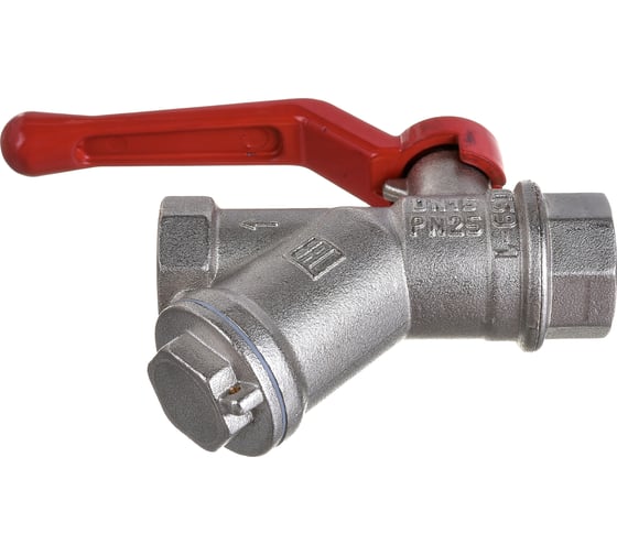 Шаровой кран с фильтром VALFEX PREMIUM для воды, 1/2" ВР/ВР, рычаг VF.292.NR1.012.PREMIUM