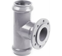 Тройник ХЕМКОР с металлическим фланцем, 90х80 мм, 90 градусов 2181138