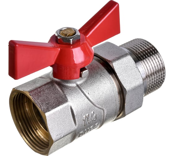 Кран шаровой KROMWELL Grand с американкой (ручка-бабочка) 1 1/4" ВР-НР EU.YT1287060 114_k