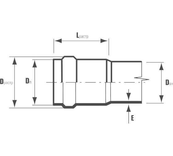 Труба ХЕМКОР НПВХ 50x3,2x500 мм ШУМЭКС 1391021 46568