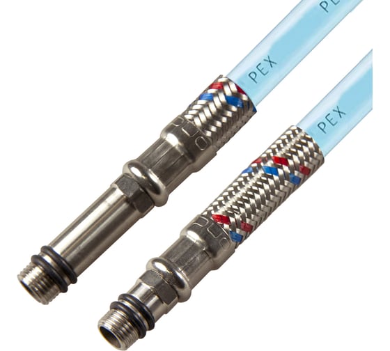 Подводка для смесителя ONDO PEX-сталь 1/2xM10x60 см (пара) PEXOWFHS060
