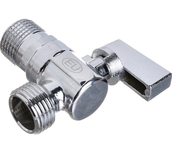 Шаровой кран KROMWELL угловой для подключения сантехнических приборов 1/2" x 1/2" НР-НР EU.YT5055030 12x12_k