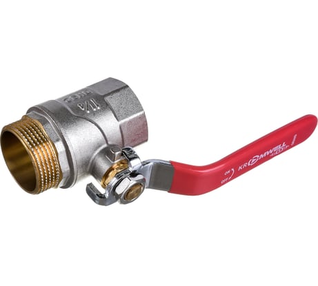 Кран шаровой KROMWELL (ручка - усиленный рычаг) 1 1/4" внутренняя - наружная резьба EU.YT1283060 114_k