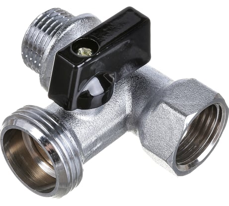 Кран шаровой KROMWELL для подключения сантех. приборов 1/2" x 3/4" x 1/2" ВР-НР-НР EU.YT5014235 EU.YT5014235 12x34x12_k