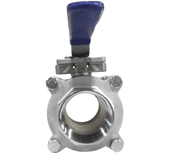 Кран шаровый NEWKEY муфтовый под привод, нержавеющий, 3PC, AISI316, DN100, CF8M, PN25 NK-BMTp100/6