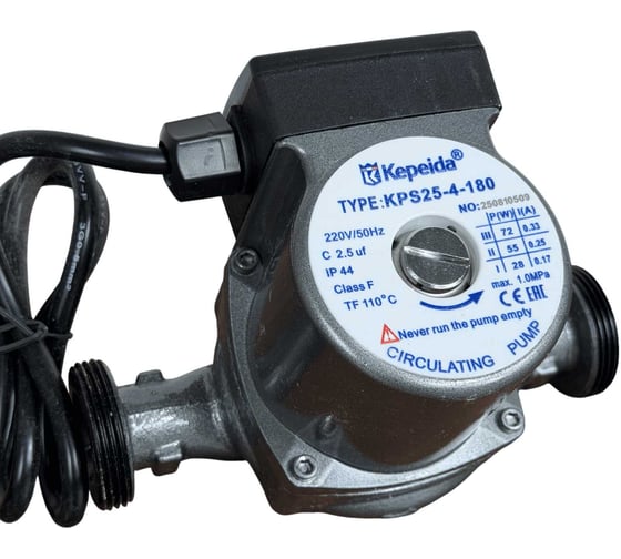 Насос циркуляционный TORNERI KPS25-4-180 1м Kepeida Т030363