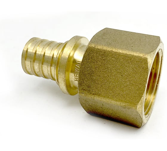 Переходник с внутренней резьбой HEWAI 16x1/2", латунь, 2 шт. 020601