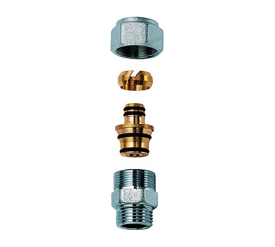 Переходник для металлопластиковых труб FAR FC 5011 3/4", наружная резьба, 20x2 мм 34 80204