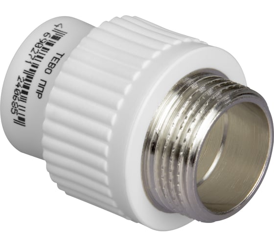 Муфта комбинированная PPR 25x1" НР TEBO T-ППР.Мк.НР.25.1.Б.РФ
