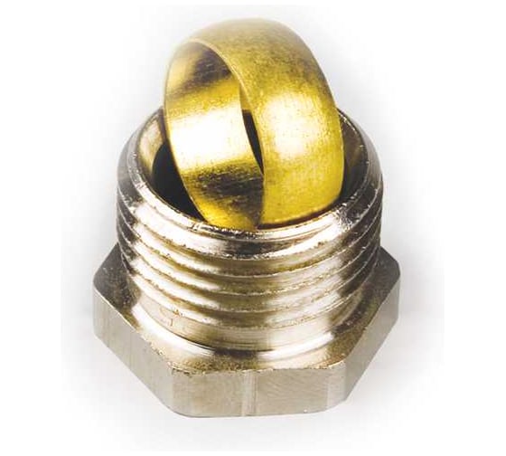 Фитинг уплотнительный для медной трубки BYR PEX Ду15-G1/2 (с обжимным кольцом) для клапанов Данфос RA-N/RLV (25 шт) 4061-25