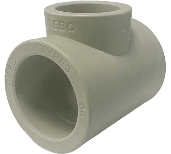 Тройник переходной PPR 90x50x90 TEBO серый 031040250