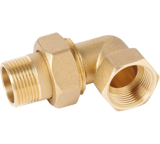 Американка угловая ViEiR латунная 3/4 гайка × 3/4 штуцер HJL44