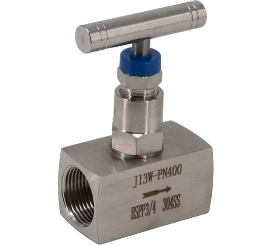 Вентиль игольчатый NEWKEY (клапан) муфтовый нержавеющий AISI304 DN20 (3/4), (CF8), PN400, NK-ZN20/4