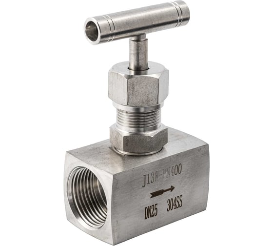 Вентиль игольчатый NEWKEY (клапан) муфтовый нержавеющий AISI304 DN25 (1), (CF8), PN400, NK-ZN25/4