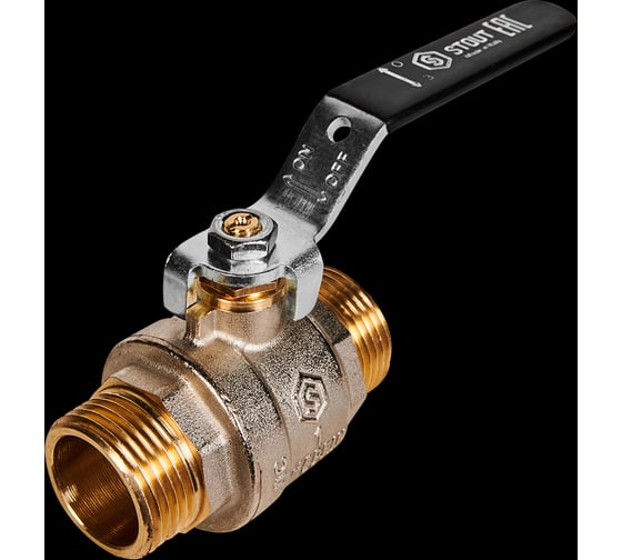 Кран шаровой полнопроходной STOUT НР/НР, ручка рычаг, 1 SVB-0005-200025 RG00938T5RNHIC