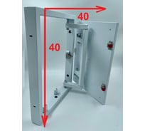 Скрытый металлический люк ВИЕНТО с регулируемой петлей, 400x400 Л4040МС