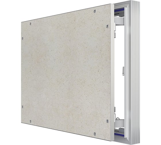 Люк ревизионный скрытого монтажа алюминиевый EVECS D Ceramo Optimum 500x400 мм, петля D5040 Ceramo Optimum
