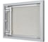 Люк ревизионный скрытого монтажа алюминиевый EVECS D Ceramo Optimum 500x400 мм, петля D5040 Ceramo Optimum 3