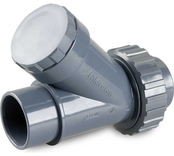 Обратный клапан HIDROTEN ПВХ 50, шаровой (EPDM), под клей, Hidroten, Испания 1022005 СК2305Ш_И