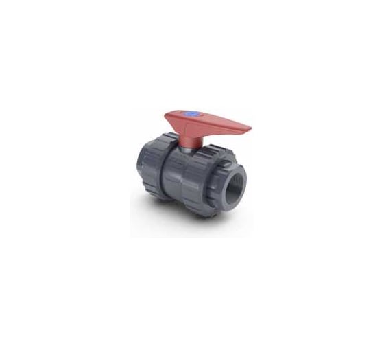 Кран шаровой HIDROTEN ПВХ 1 1/2 с внутр.резьбой, PE/EPDM, Испания 1011096 СК0050_И
