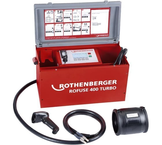 Сварочный аппарат для электромуфтовой сварки полимерных труб Rothenberger ROWELD ROFUSE 400 TURBO 1000000999