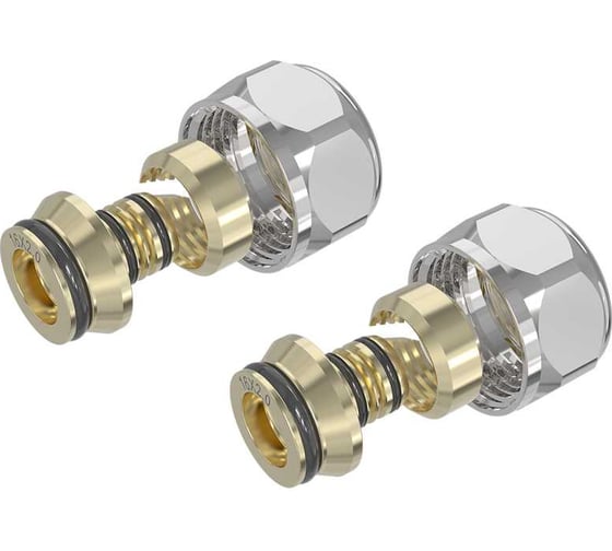 Соединители евроконус VIVALDO 3/4x16 мм (2 шт.) (хром) EC16-CR
