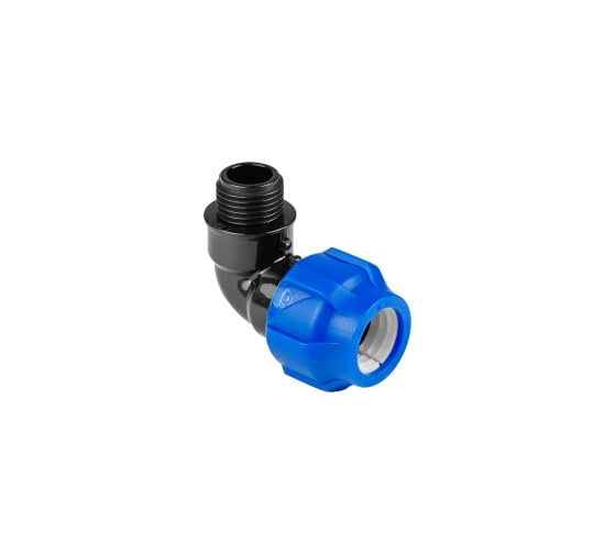 Уголок ПНД ПоливНаДаче PND-O-25-1HP, 25x1, разъемный, с наружной резьбой