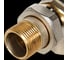 Кран шаровой угловой BUGATTI Oregon 05940005, с полусгоном, ручка-бабочка RG008TC8L6V8F7 2