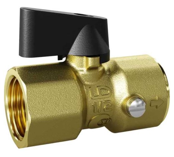 Кран шаровой для подключения манометра LD Pride 44.15.В-В.МЦ.Ф Ду15 Ру40 в упаковке LD 44.516.4.15