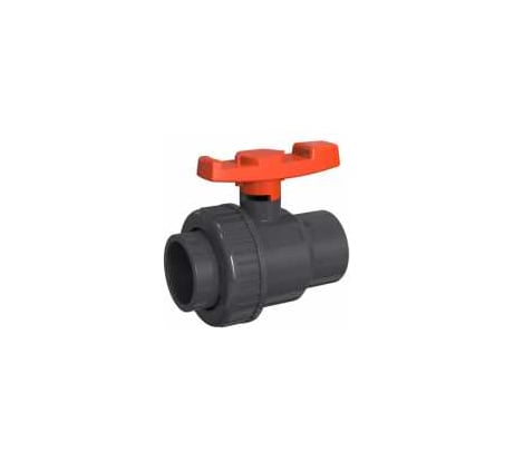 Кран шаровой ERA ПВХ 63 под клей, разборный с одной стороны, PTFE/EPDM, , Китай USU05 ХСК0006_РО