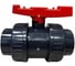 Кран шаровой ERA ПВХ 75 под клей, PTFE/EPDM, , Китай UTB04 ХСК0007 1