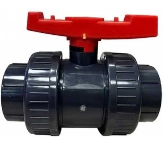 Кран шаровой ERA ПВХ 63 под клей, PTFE/EPDM, , Китай UTB04 ХСК0006