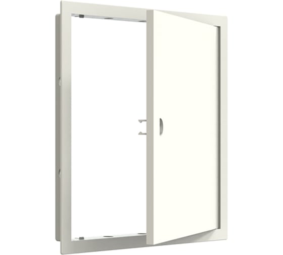 Люк ревизионный ERA ЛР, фланец 246x246, ручка, 268x268, пластик, ivory EVECS Л2525Р Ivory
