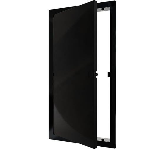 Люк ревизионный ERA LN, фланец 150x300, нажимной, 172x322, пластик, black EVECS L1530N black