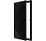 Люк ревизионный ERA LN, фланец 150x300, нажимной, 172x322, пластик, black EVECS L1530N black 1