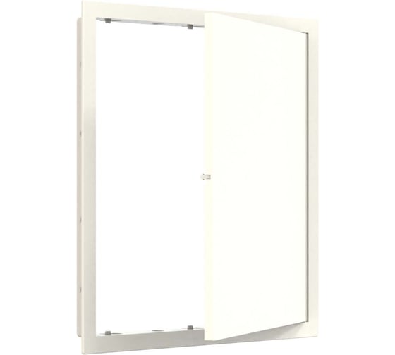 Люк ревизионный ERA ЛР, фланец 296x296, ручка, 318x318, пластик, ivory EVECS Л3030Р Ivory