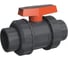 Кран шаровой ПВХ ERA 40, под клей, PTFE/EPDM, Китай UTB01 ХСК0004П 1